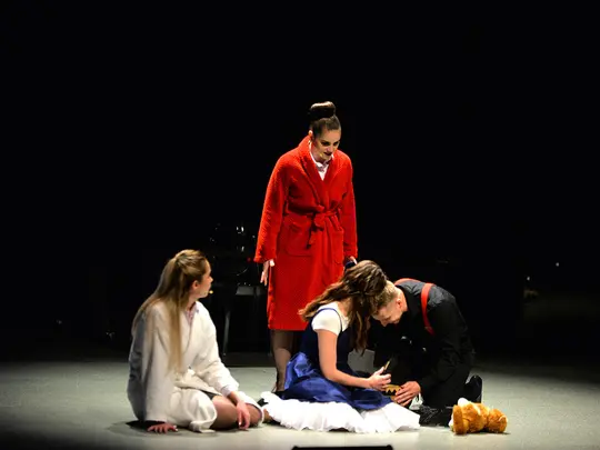 The diploma performance of the 3rd year of the Vocal Faculty in the subject of work on body plasticity "Alice in Wonderland" 07/05/2019