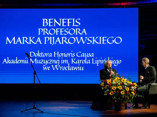 Prof. dr hab. Marek Pijarowski oraz prof. Jacek Rogala