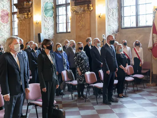 Goście zgromadzeni w Oratorium Marianum 