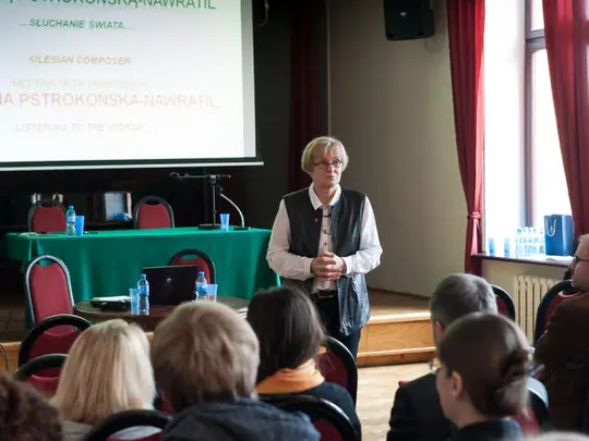 "Kompozytorka śląska." Spotkanie z prof. Grażyną Pstrokońską-Nawratil towarzyszące XIV Międzynarodowej Konferencji z cyklu "Tradycje śląskiej kultury muzycznej" 03.03.2016