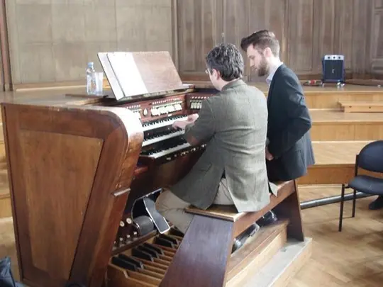 Tomasz Adam Nowak - kurs mistrzowski 1-3.03.2012, fot. Koło Artystyczno-Naukowe Muzyki Kościelnej i Organowej, fot. archiwum AMKL