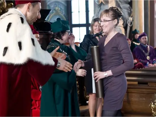 Uroczysta promocja, dr hab. Olga Ksenicz