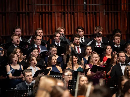 Academic Symphony Orchestra and the combined AMKL Choirs