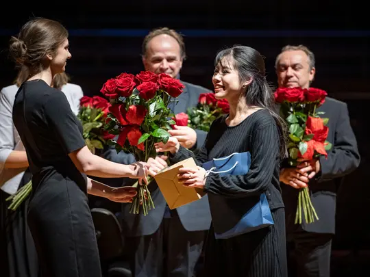 Award ceremony for Reiki Sato