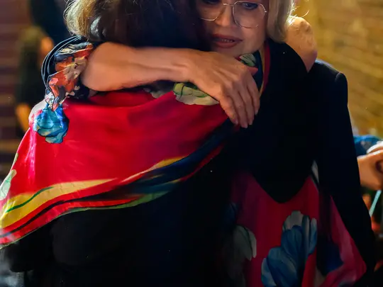 Prof. Danuta Paziuk-Zipser przyjmująca życzenia