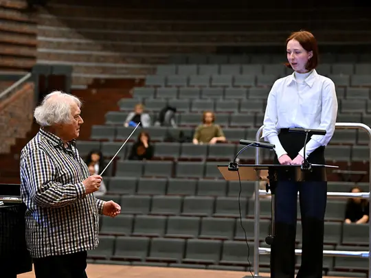 Maestro Jerzy Maksymiuk, course participant
