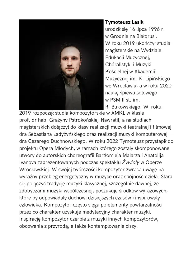 Koncert Kompozytorski IX Studenckiej Konferencji Naukowej Wieloznaczność dźwięku