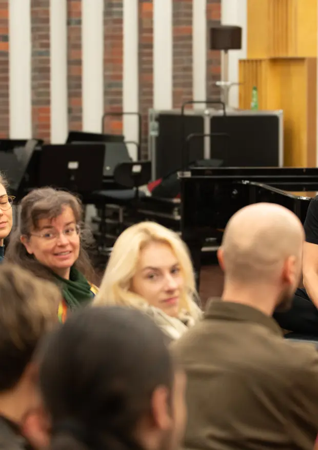 Leszek Możdzer i uczestnicy warsztat&oacute;w Jazz Masterclass Możdzer Danielsson Fresc