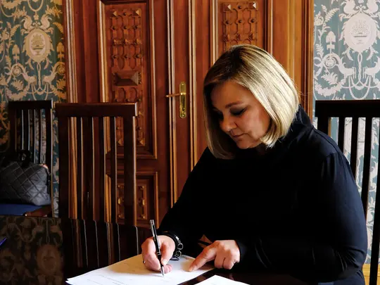 Podpisanie porozumienia o wsp&oacute;łpracy - Prorektor ASP - dr hab. Beata Mak-Sobota