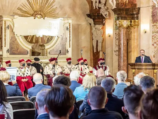 Odczytanie listu Prezydenta RP Andrzeja Dudy przez Ministra Andrzeja Derę, fot. T. Walow