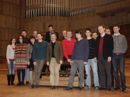 Tomasz Adam Nowak - kurs mistrzowski 1-3.03.2012, fot. Koło Artystyczno-Naukowe Muzyki Kościelnej i Organowej, fot. archiwum AMKL