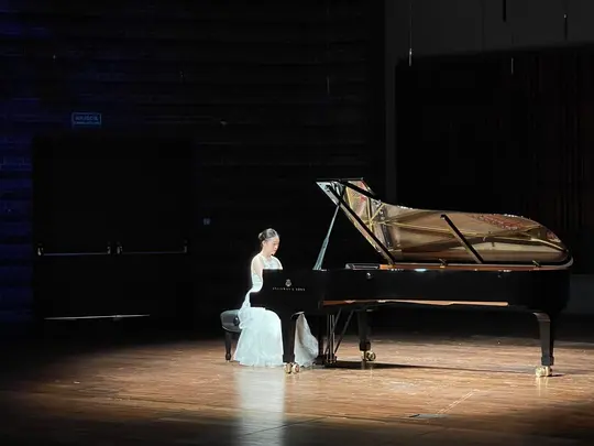 Występ Ke He podczas Niemiecko-polskiego koncertu fortepianowego