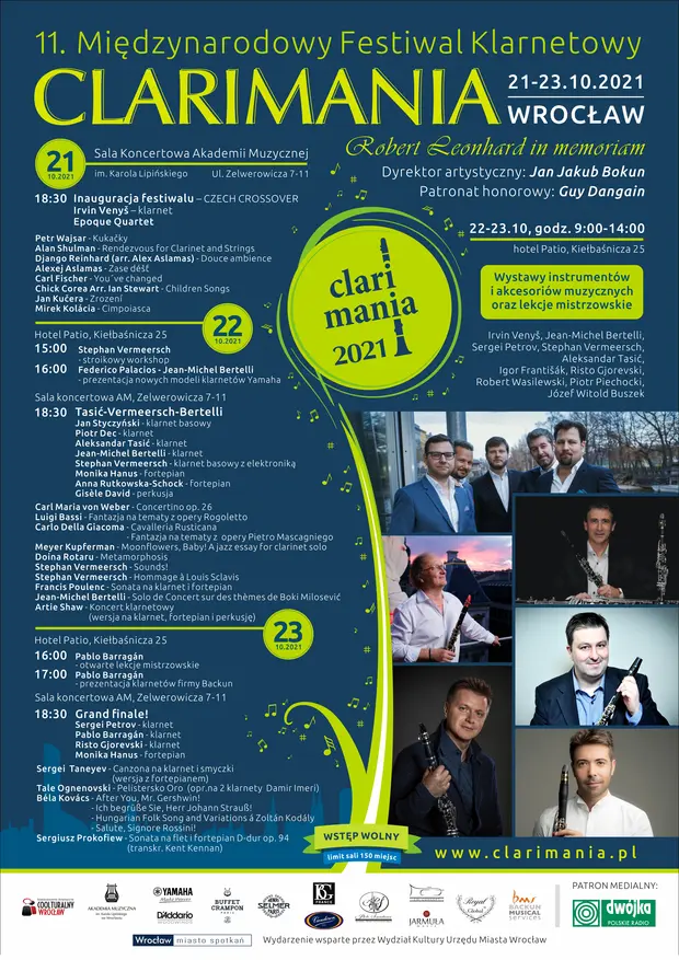 Międzynarodowy Festiwal Klarnetowy CLARIMANIA 2021