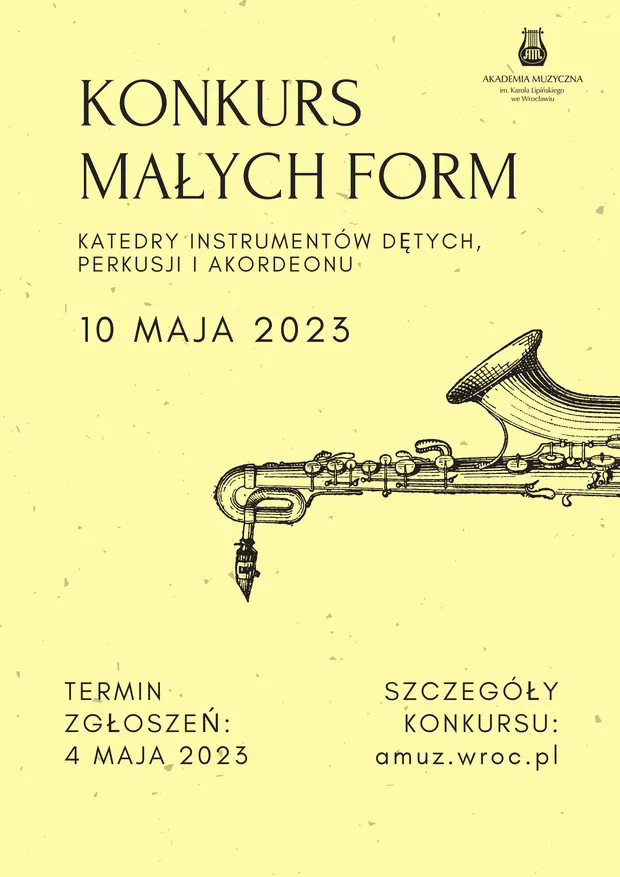 Konkurs Małych Form Katedry Instrument&oacute;w Dętych, Perkusji i akordeonu