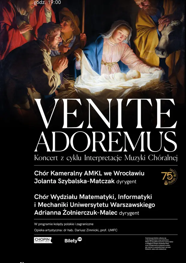 Koncert Ch&oacute;ru Kameralnego AMKL Venite adoremus