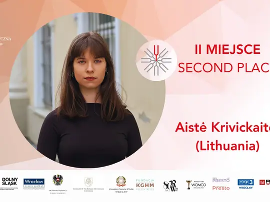 II miejsce &ndash; Aistė Krivickaitė (Litwa)