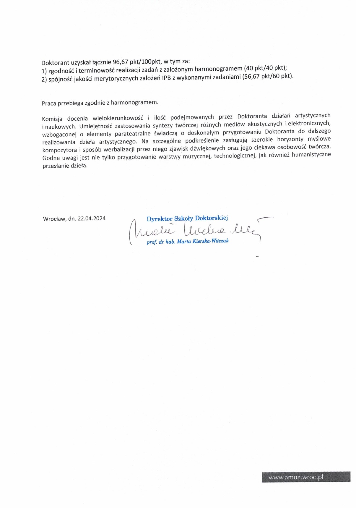 Ocena śródokresowa 2024