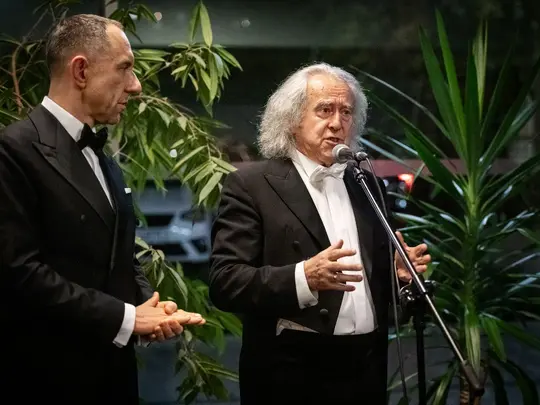 JM Rektor AMKL prof. dr hab. Krystian Kiełb oraz oraz Maestro Marek Pijarowski