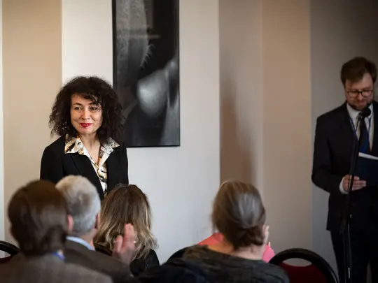 Vice-Rector for Artistic and Scientific Affairs, Dr. hab. Julita Przybylska-Nowak, prof. AMKL opens the conference