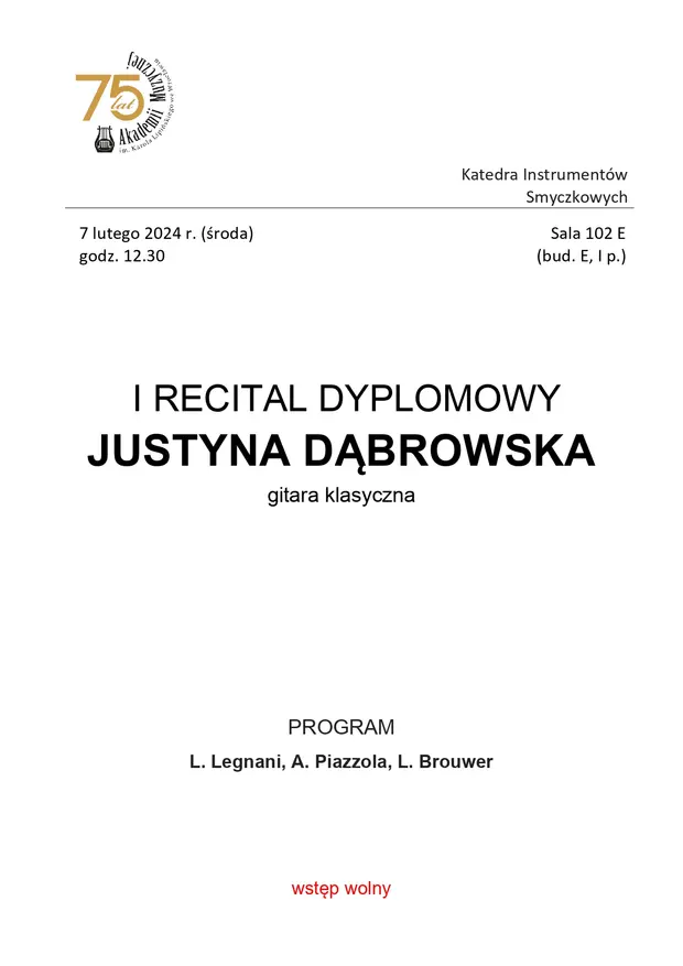 Recital dyplomowy