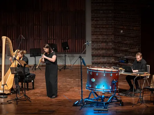 Justyna Stanek &ndash; oboe, Malwina Lipiec-Rozmysłowicz &ndash; harp, Maciej Michaluk &ndash; electronics and video