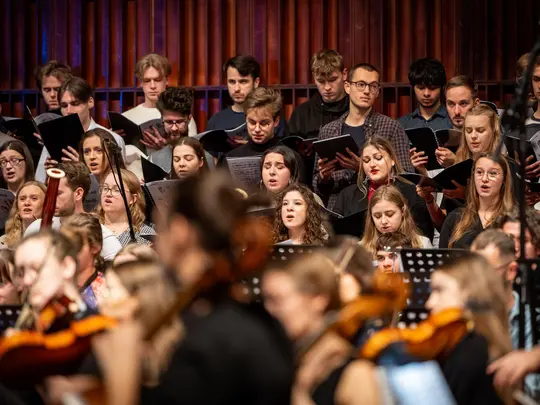 Academic Symphony Orchestra and the combined AMKL Choirs