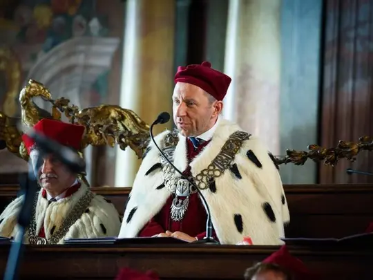 Uroczysta Promocja Doktorów i Doktorów Habilitowanych Sztuki Uczelni Artystycznych Wrocławia oraz nadanie DHC AMKL Profesorowi Eugeniuszowi Sąsiadkowi 04.04.2016