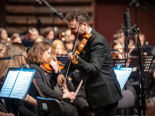 Radosław Pujanek, concertmaster of the Academic Symphony Orchestra