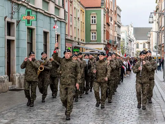 The ceremonial procession of the Community Inauguration of the Academic Year 2024/2025 of the Universities of Wrocław and Opole