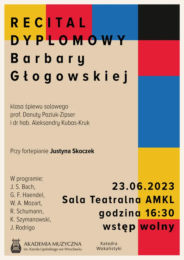 Recital Dyplomowy Barbary Głogowskiej
