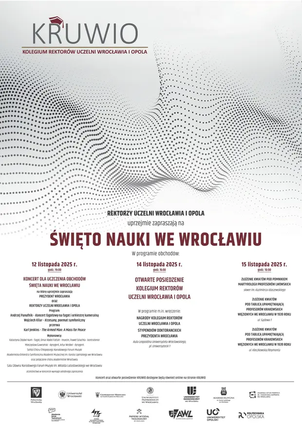 Plakat obchod&oacute;w Święta Nauki we Wrocławiu