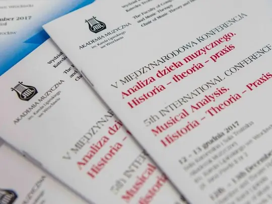 V Międzynarodowa Konferencja Naukowa "Analiza dzieła muzycznego. Historia-theoria-praxis" 12-13.12.2017