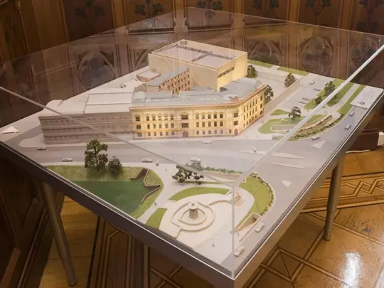 Makieta Campusu Akademii Muzycznej im. K. Lipińskiego we Wrocławiu