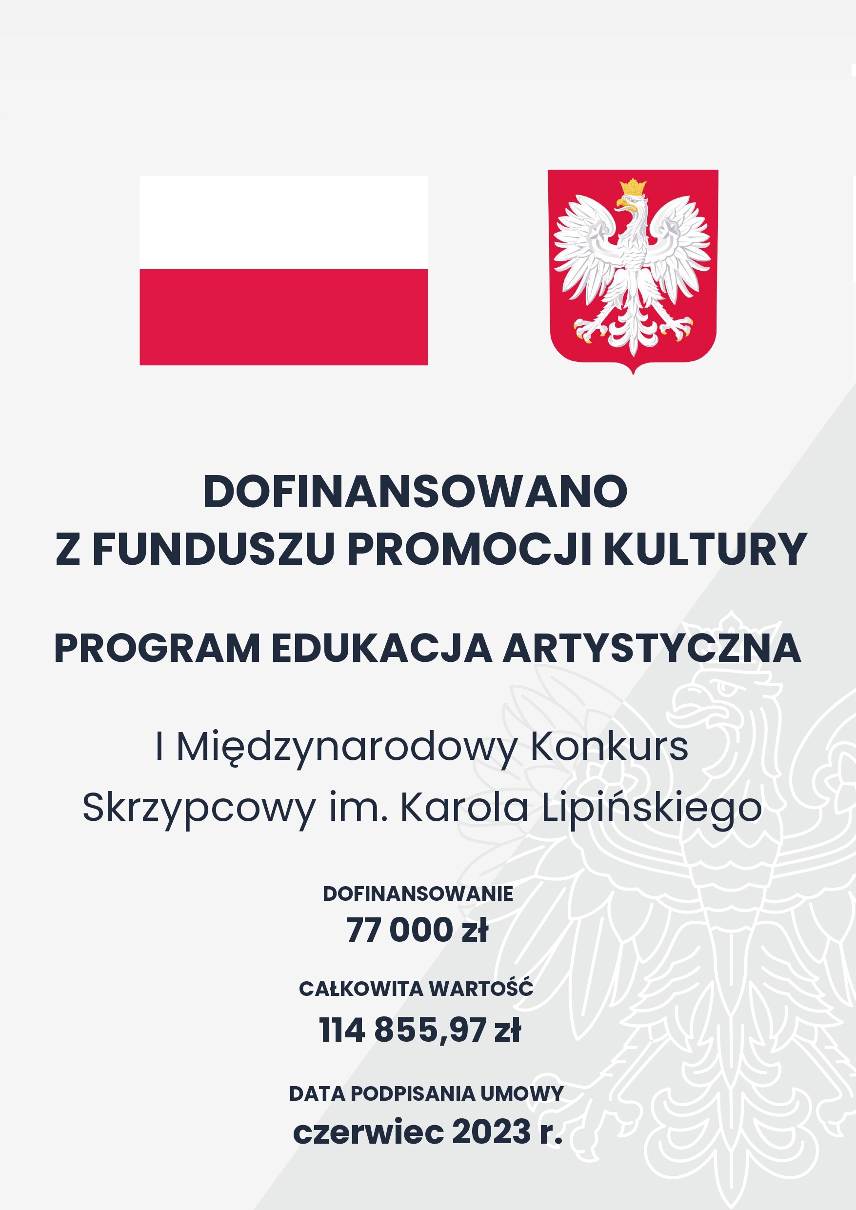 I Międzynarodowy Konkurs Skrzypcowy im. Karola Lipińskiego