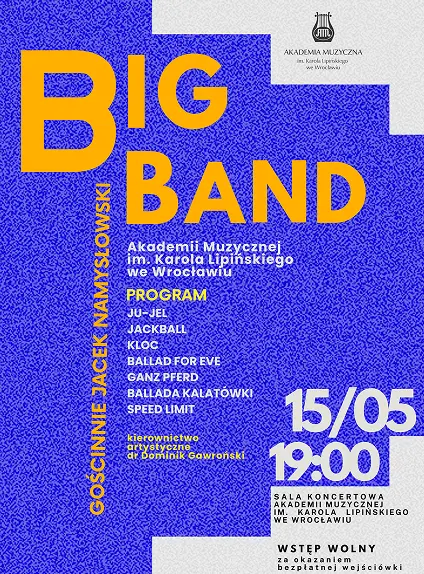 Plakat koncertu Big Band