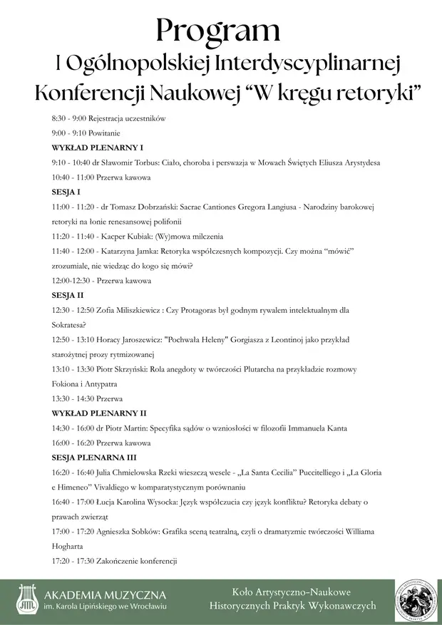 Program konferencji