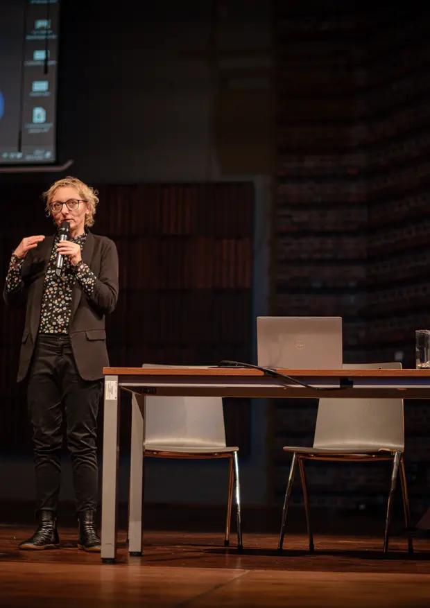 prof. dr hab. Aleksandra Dziurosz oraz Kierownik Naukowy Konferencji dr Amelia Golema