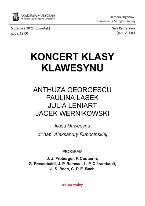 Koncert klasy klawesynu