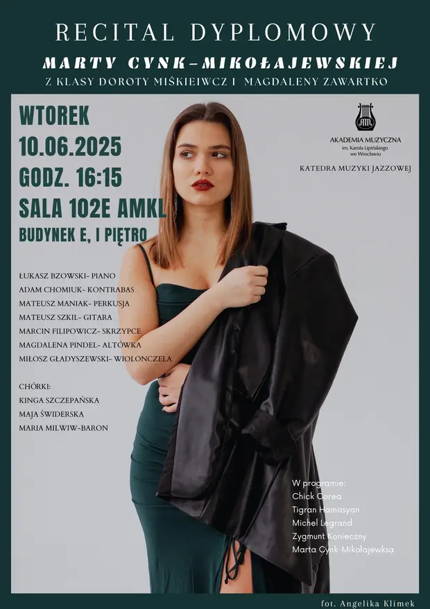 Recital dyplomowy - Marta Cynk-Mikołajewska