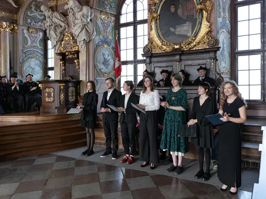 Immatrykulacja przedstawicieli student&oacute;w I roku Uczelni  Artystycznych Wrocławia