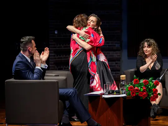 PhD hab. Aleksandra Kubas-Kruk and prof. Danuta Paziuk-Zipser,meeting leader: Nadia Szagdaj, Jakub Walczak