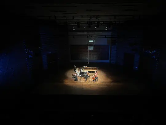 Magdalena Blum, Madalena Ziarkowska-Kołacka, Michał Micker and Krzysztof Karpeta in the AMKL Concert Hall