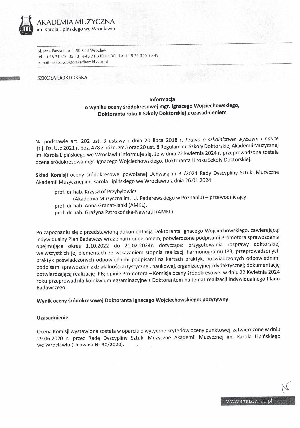 Ocena śródokresowa 2024