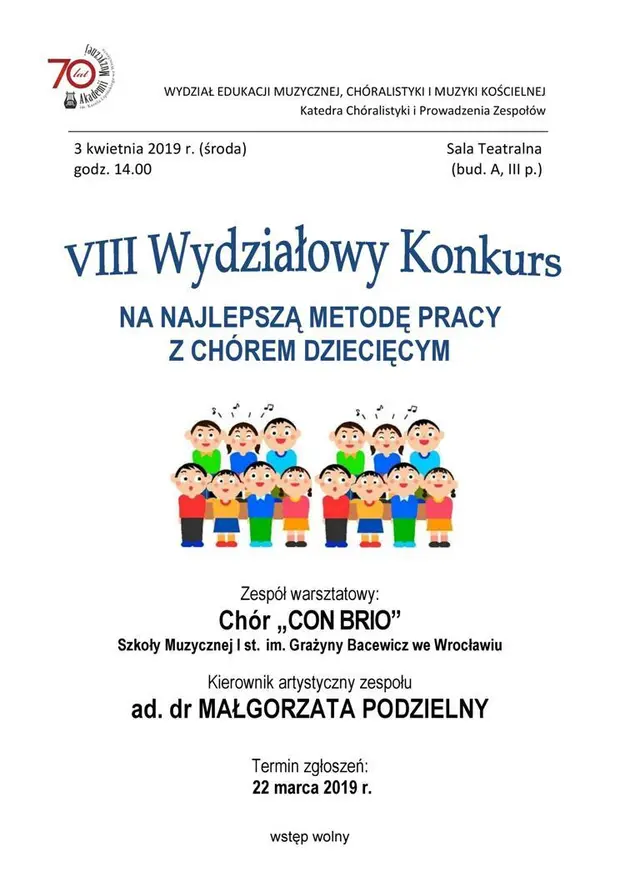 Afisz - Wydziałowy Konkurs na metodę z ch&oacute;rem dziecięcym.jpg