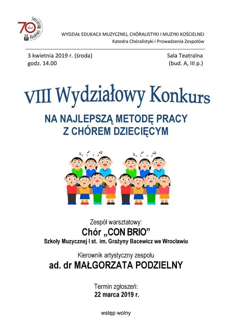 Afisz - Wydziałowy Konkurs na metodę z chórem dziecięcym.jpg