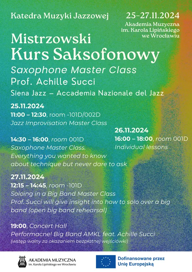 Mistrzowski Kurs Saksofonowy