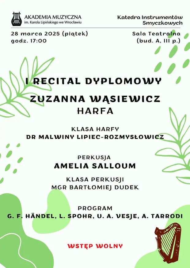 Recital Dyplomowy - Zuzanna Wąsiewicz