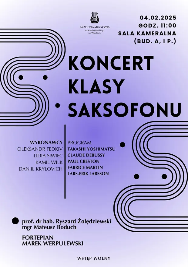 Koncert klasy saksofonu