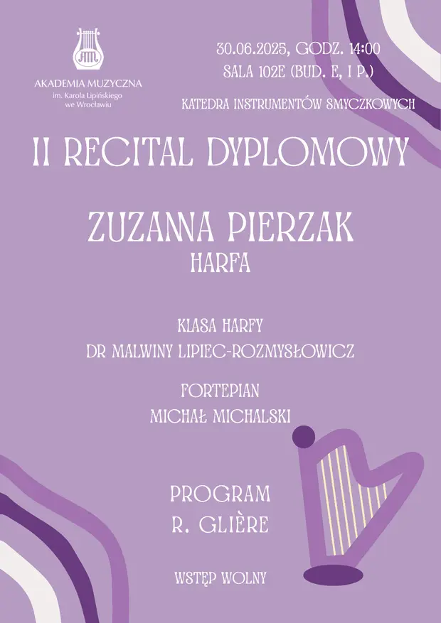 Recital dyplomowy - Zuzanna Pierzak