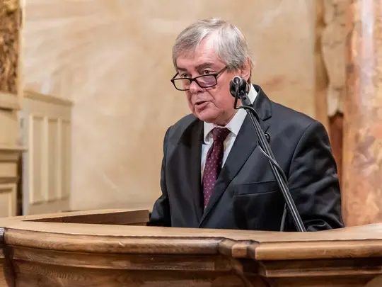 Prof. dr hab. Bogusław Fiedor wygłasza laudację